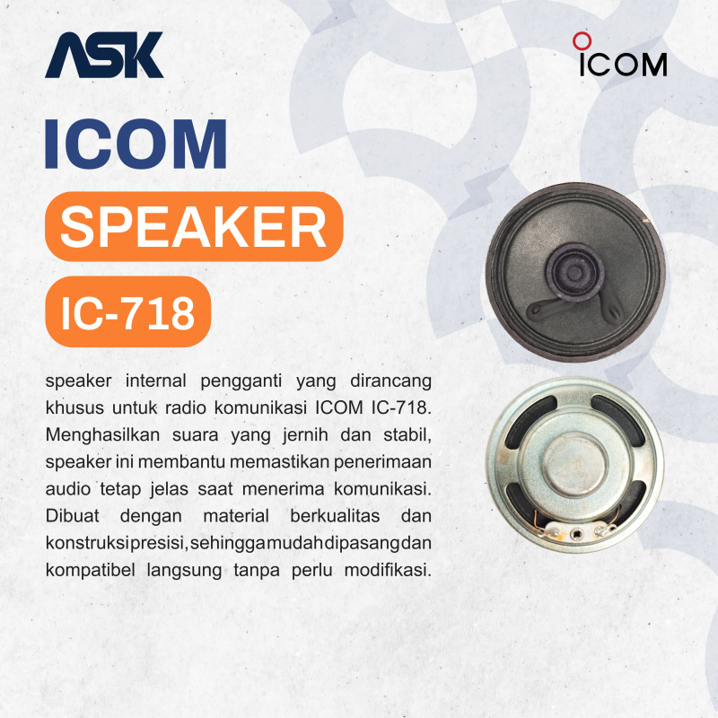 Speaker Internal SSB IC-718 ICOM / Int Spk SSB IC718 ICOM