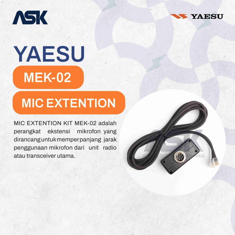 MICROPHONE EXTENSION KIT YAESU MEK-02 FOR FT8800 FT8900 / MEK02 MEK 02