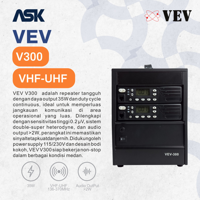 Repeater V300 VHF-UHF VEV / Repeater V 300
