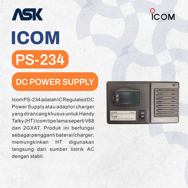 IC Regulated DC Power Suppy PS-234 ICOM / Charger PS234