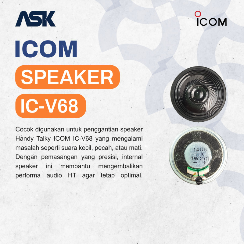 Speaker Internal Handy Talky IC-V68 ICOM / Int Spk HT IC V68 ICOM