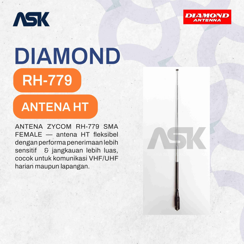 ANTENA ZYCOM RH-779 SMA FEMALE / RH 779 / RH779