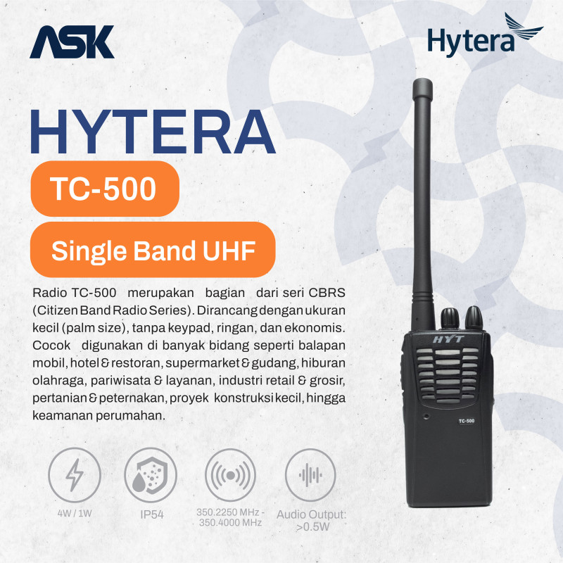 Handy Talky HYTERA - HT TC-500 HYTERA / HT TC500