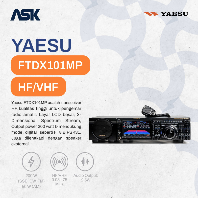 SSB YAESU - FTDX101 MP | HF/VHF 0.03 - 75 MHz