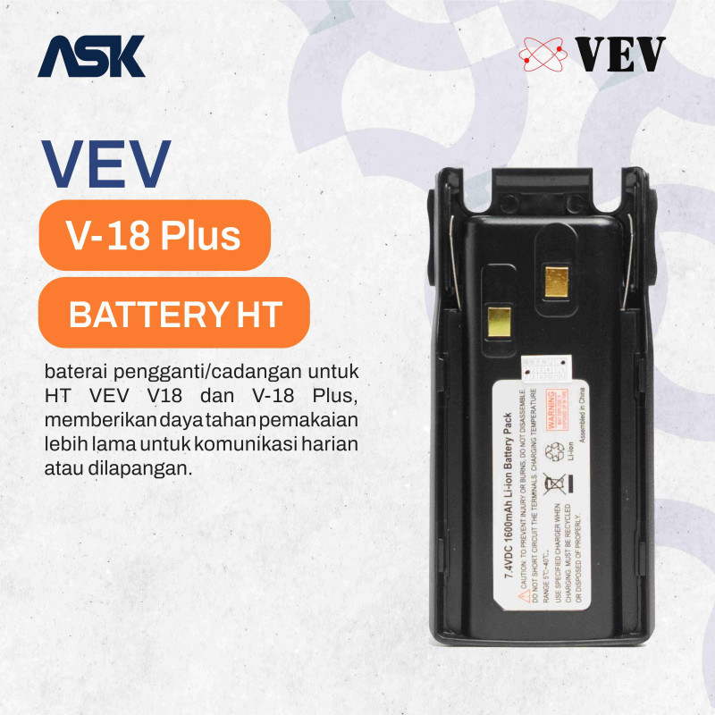 Battery HT VEV V 18 V-18 PLUS Li-ion 7.4V 1600mAh