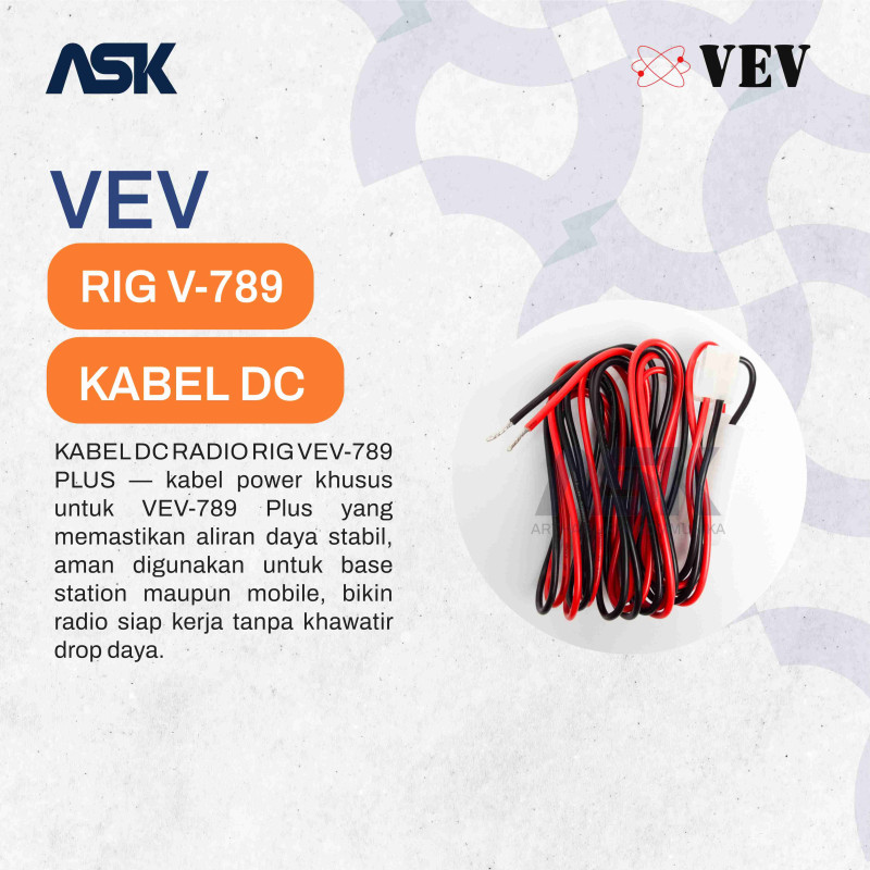 Kabel DC Radio Mobile V789 Plus VEV / Cable DC V 789 Plus