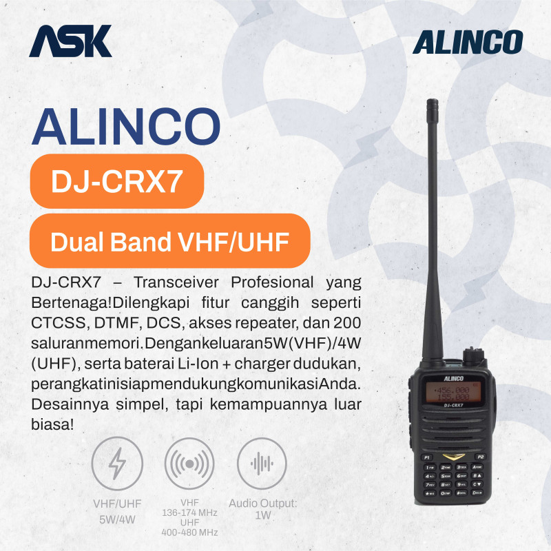 Handy Talky DJ-CRX7 ALINCO / HT DJ CRX7