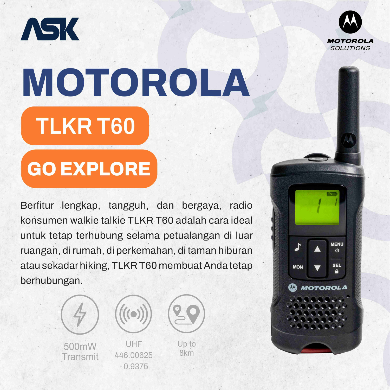 Walkie Talkie Motorola - T60