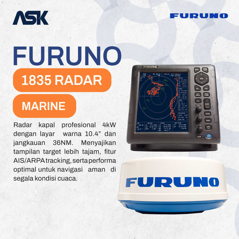 Radar Kapal FURUNO 1835 / 1835 Radar Marine Original