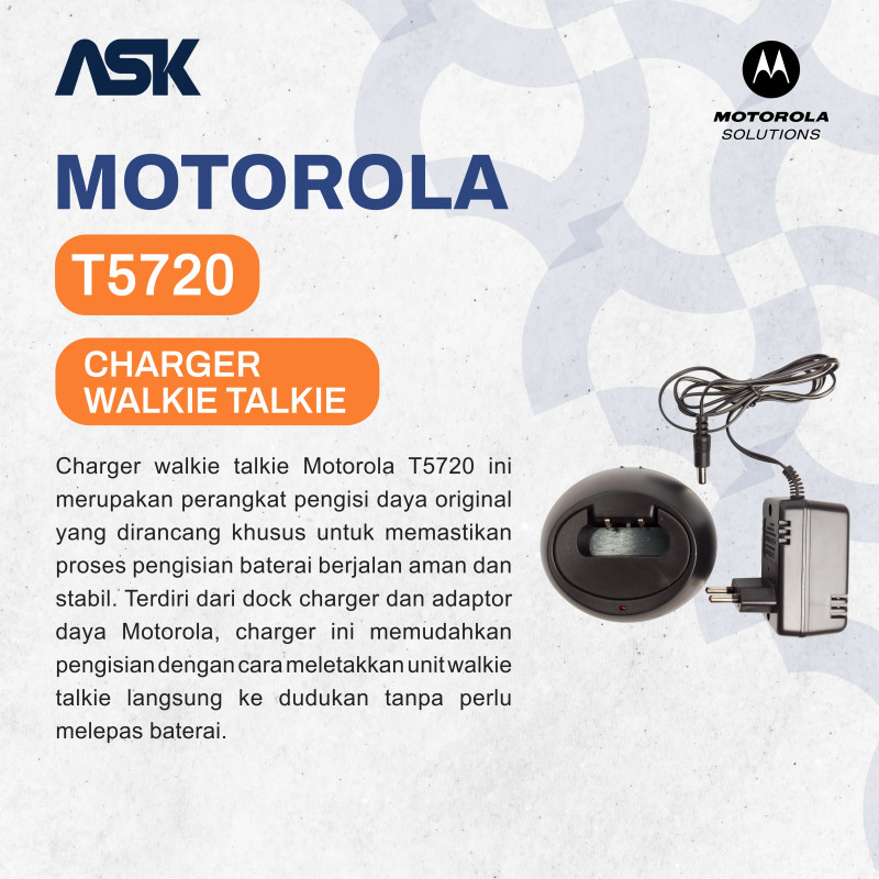 Charger Walkie Talkie TALKABOUT T5720 MOTOROLA / Chg T5720