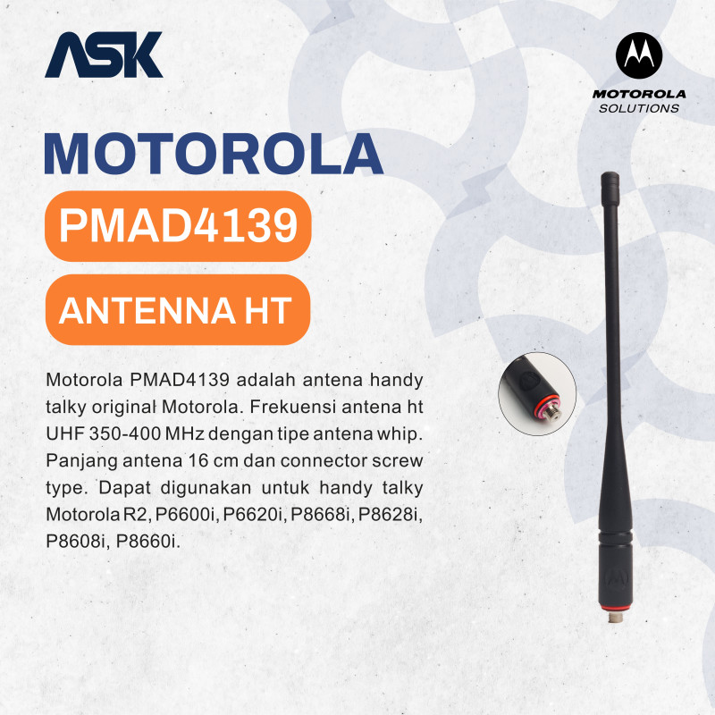 Antenna Handy Talky PMAD4139 MOTOROLA / Antena HT PMAD 4139 MOTOROLA