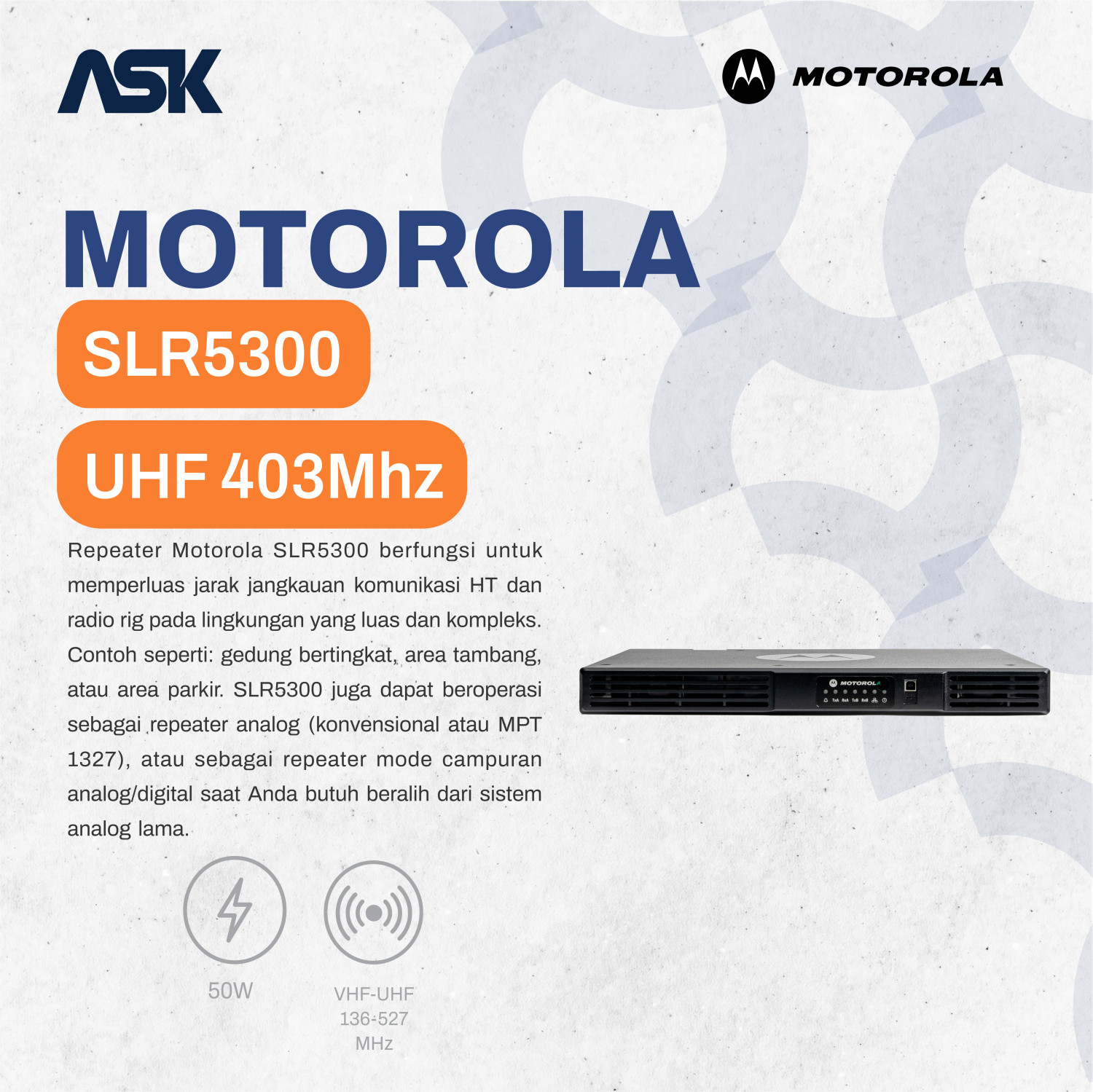 Repeater SLR5300 MOTOROLA / Repeater SLR 5300