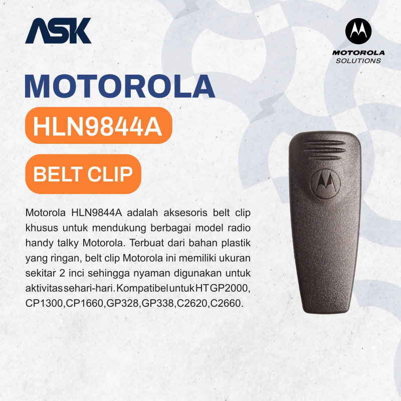 BeltClip Handy Talky HLN9844A MOTOROLA / Belt Klip HT HLN9844A MOTOROLA