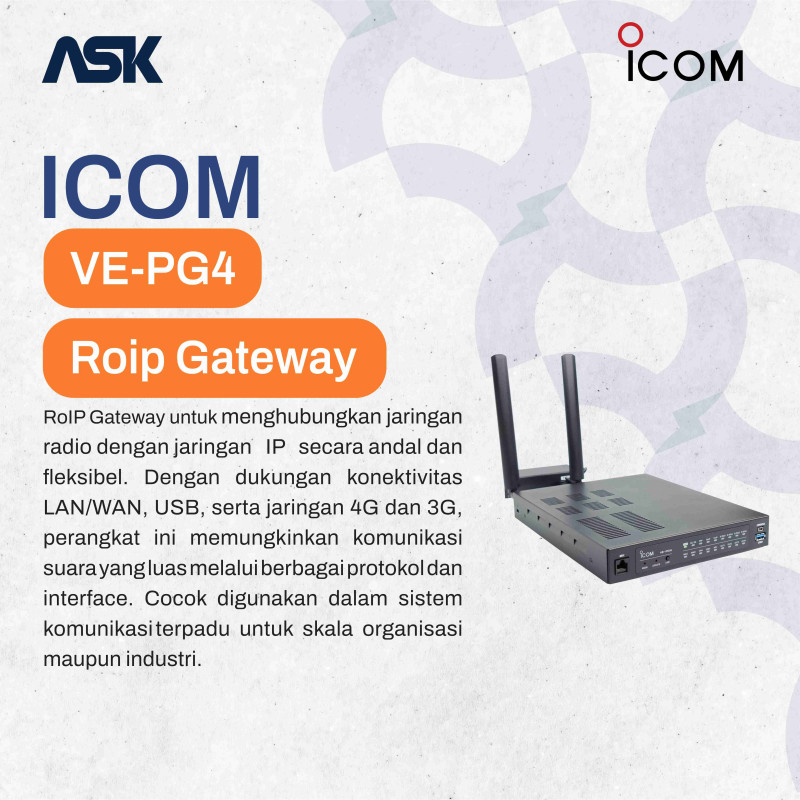 RoIP Gateway VE-PG4 ICOM / IP Network VE PG4 icom