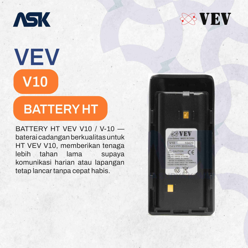 BATTERY VEV V10 / BATERAI HT V10 VEV