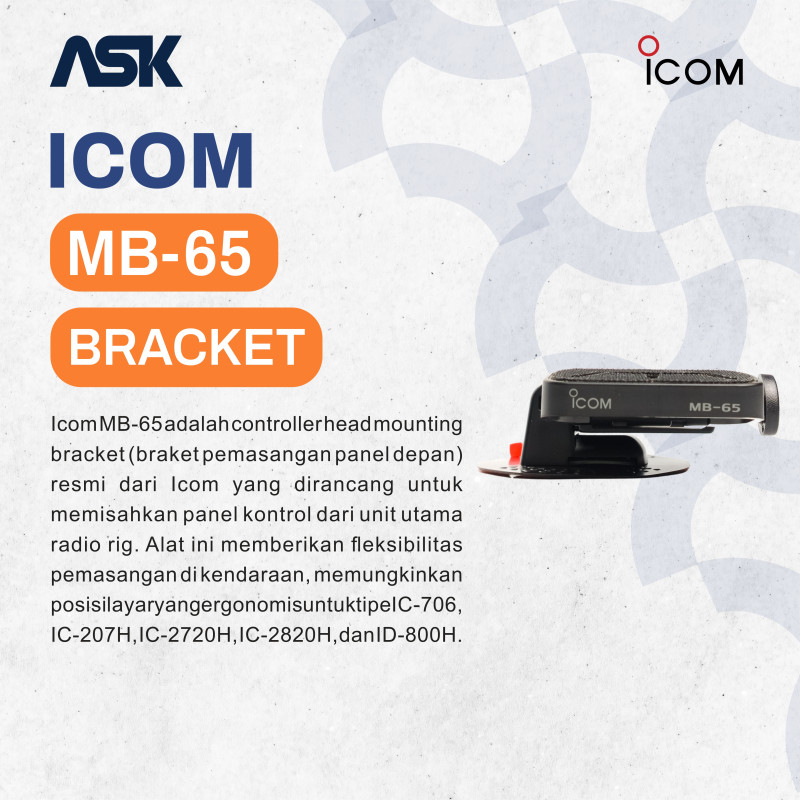 Bracket Radio Mobile MB-65 ICOM / Breket Radio Mobil MB65 ICOM