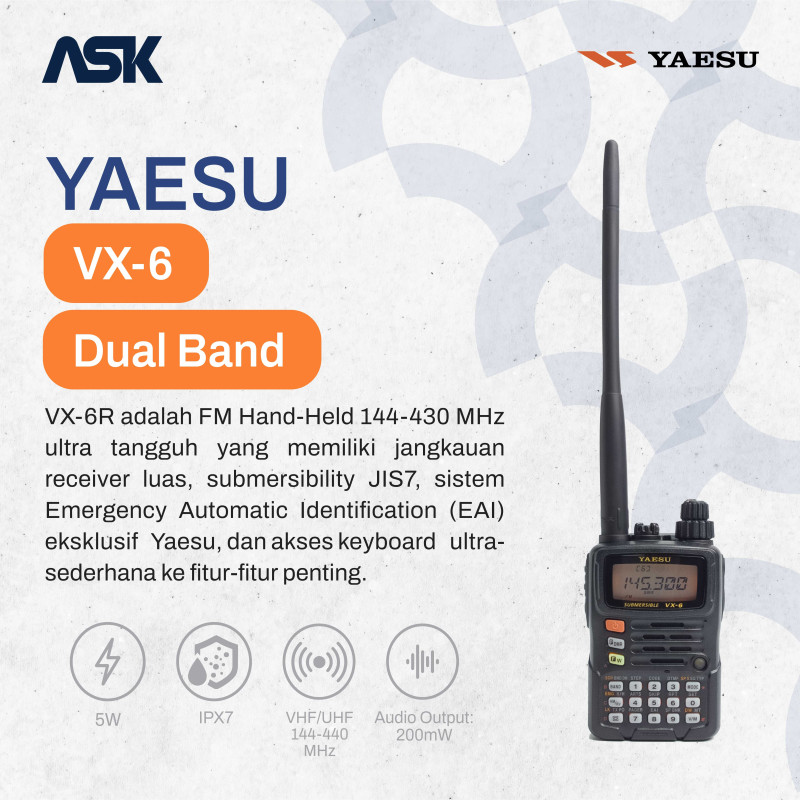 Handy Talky VX-6R YAESU / HT VX6R