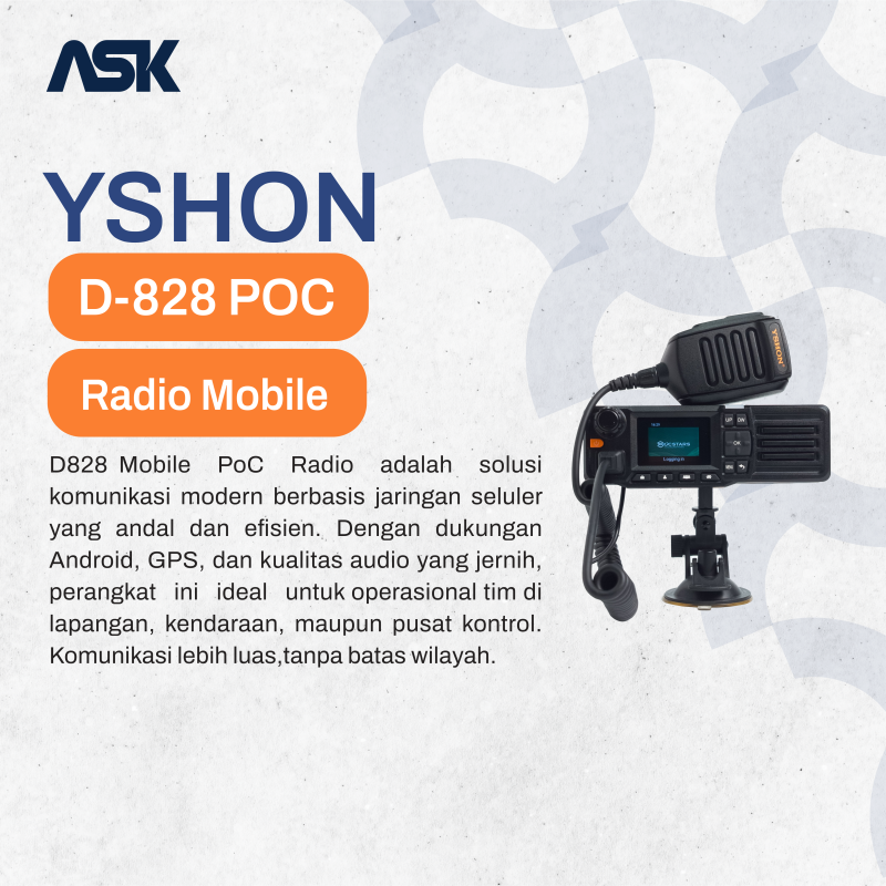 Radio Mobile POC D828 YSHON / POC D828